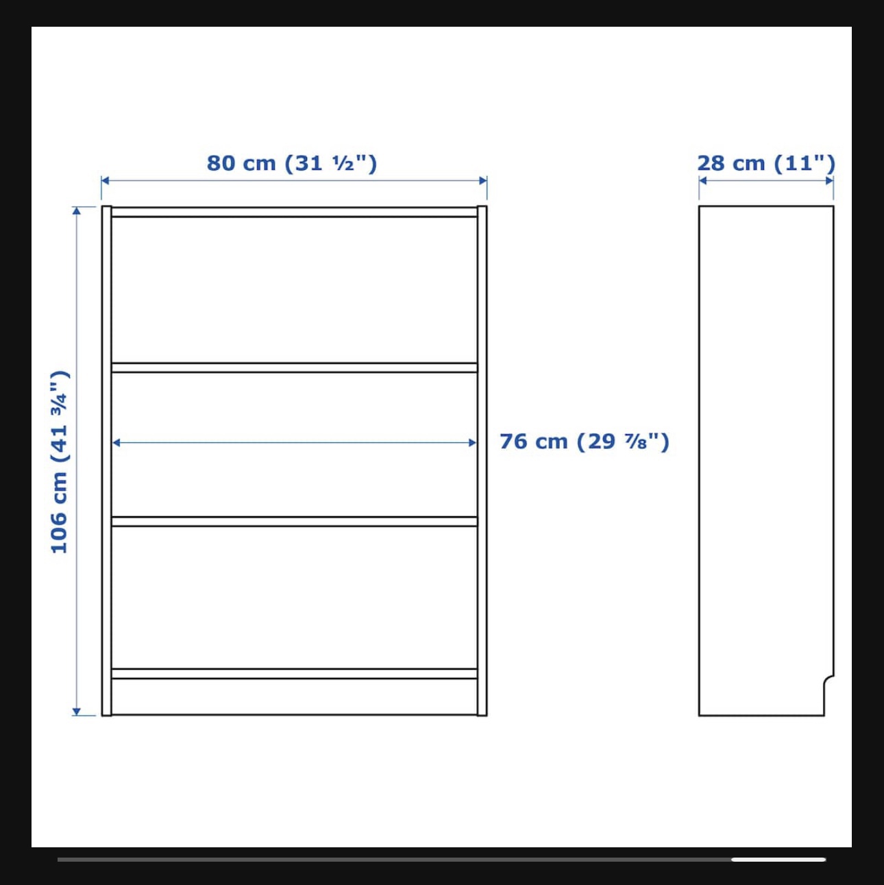 2 Billy IKEA Bookshelves - fully assembled - photo 4