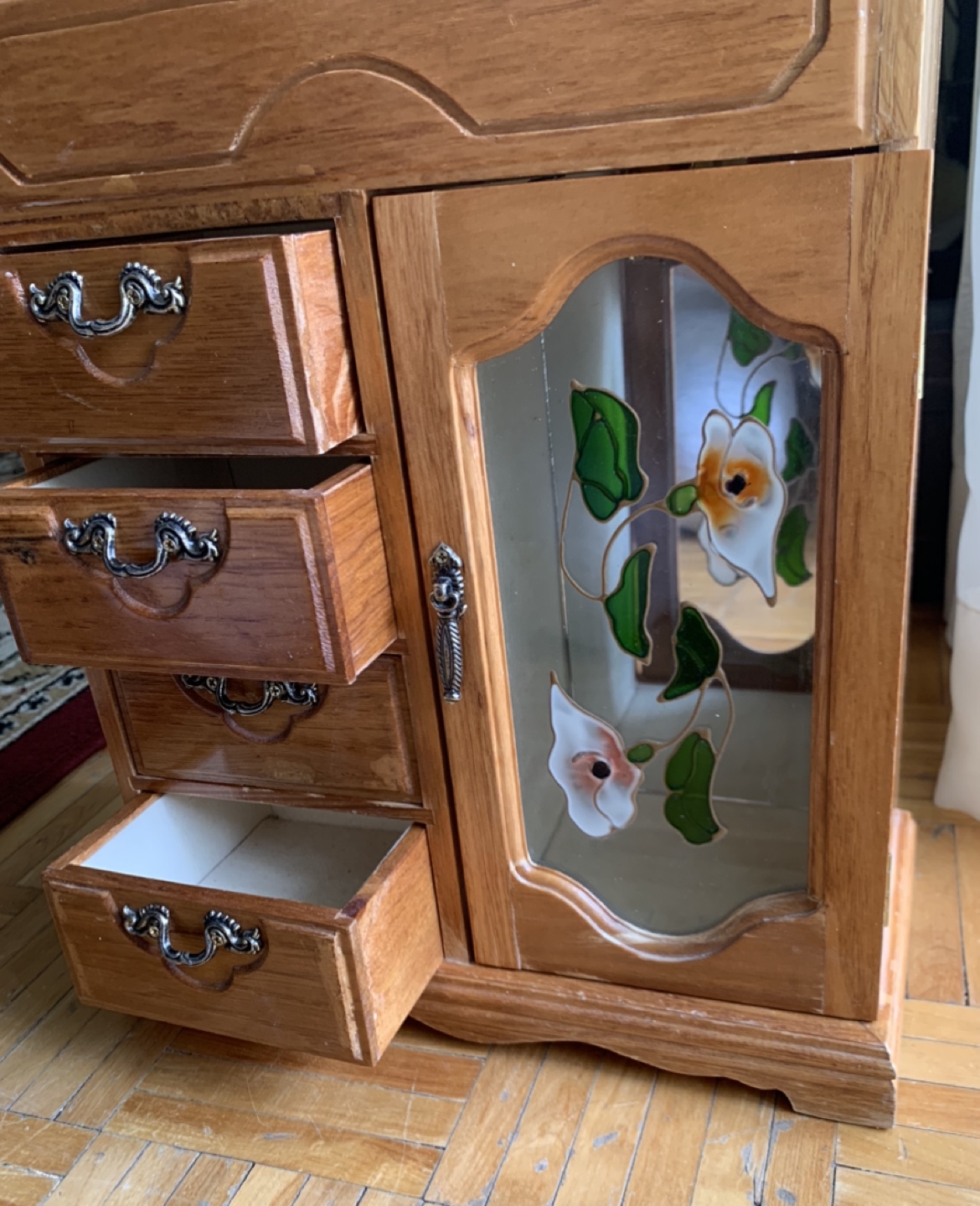 Vintage wooden jewelry box - photo 5