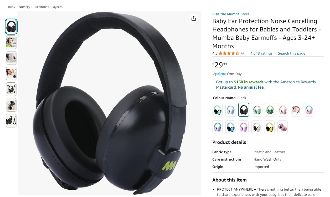 Mumba Baby Earmuffs image indicator(2)