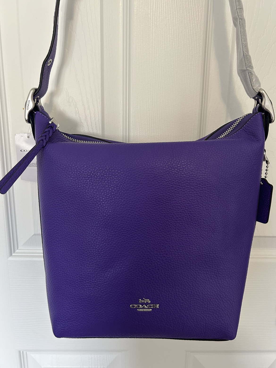 Coach val duffle leather bag