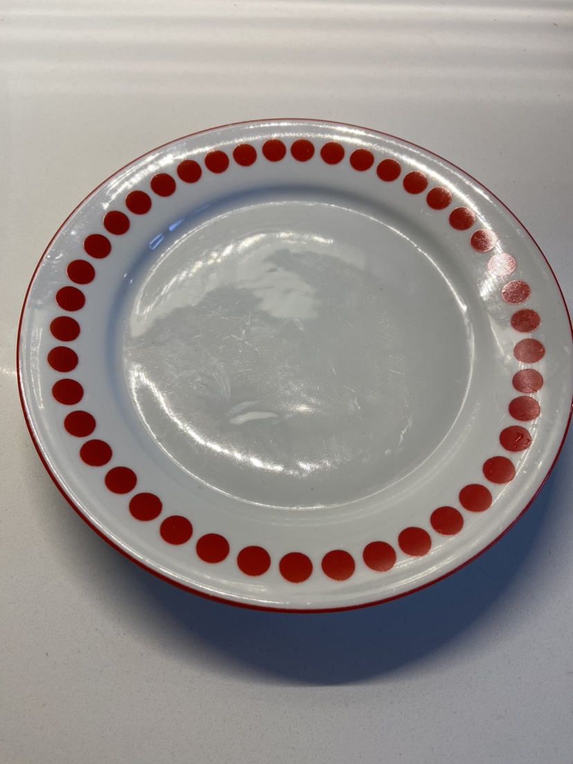Rare Northland Fine China Polka Dot Hungary Plates - set of 2 image indicator(2)