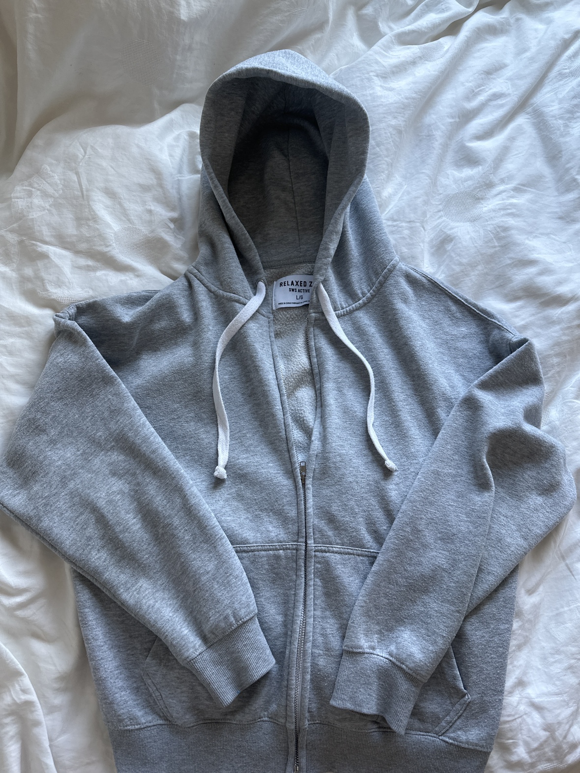 Grey Zip up baggy