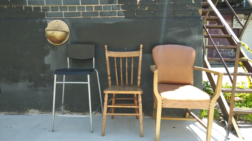 three chairs