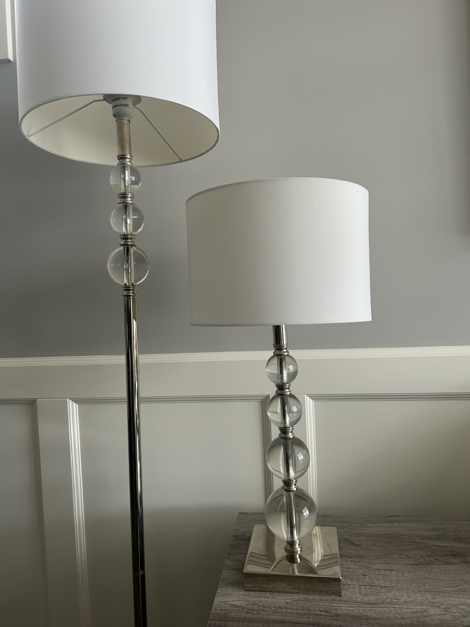 Table and floor lamps