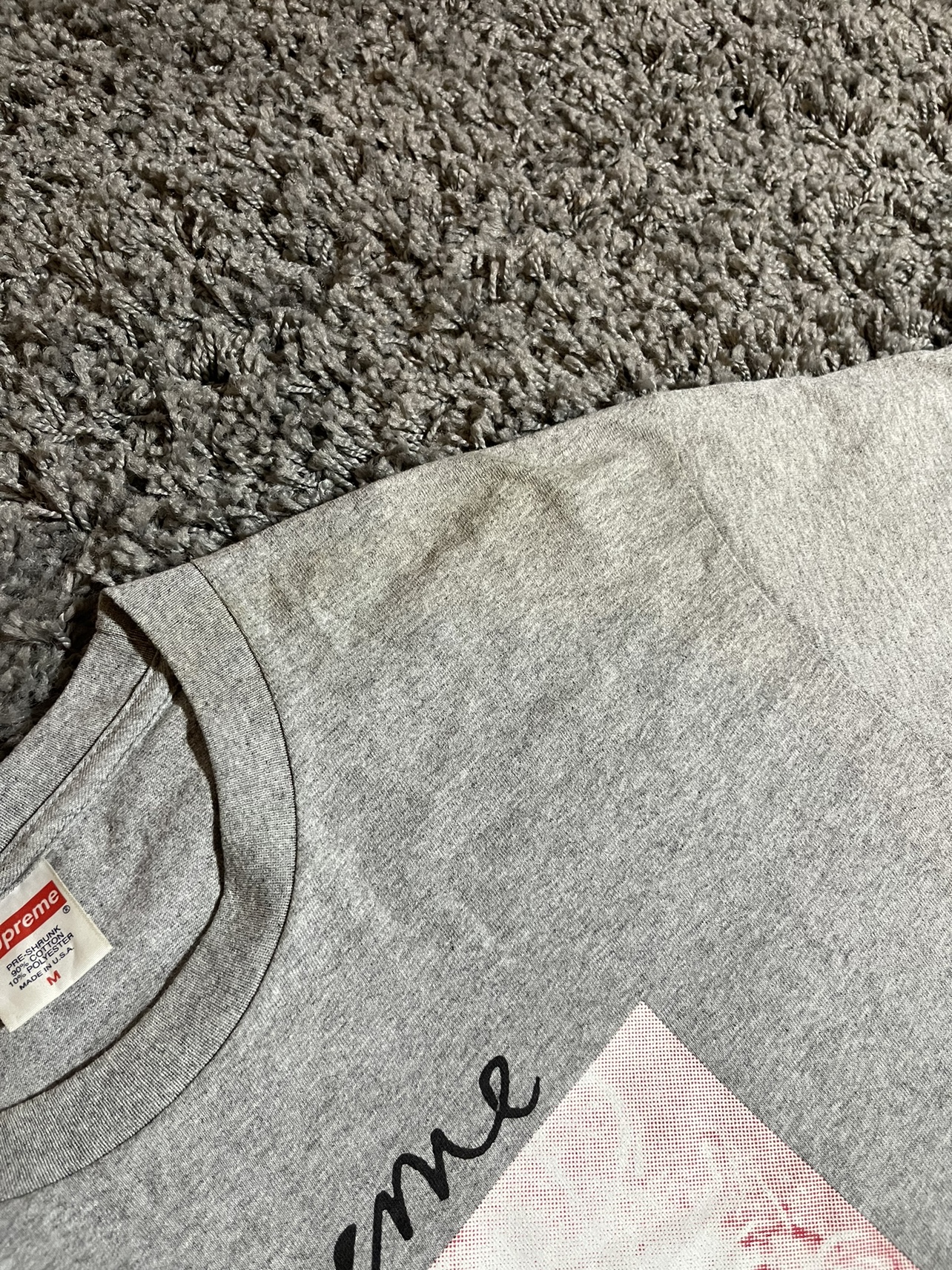 2018FW Supreme Madonna Tee T-Shirt Heather Grey image indicator(8)