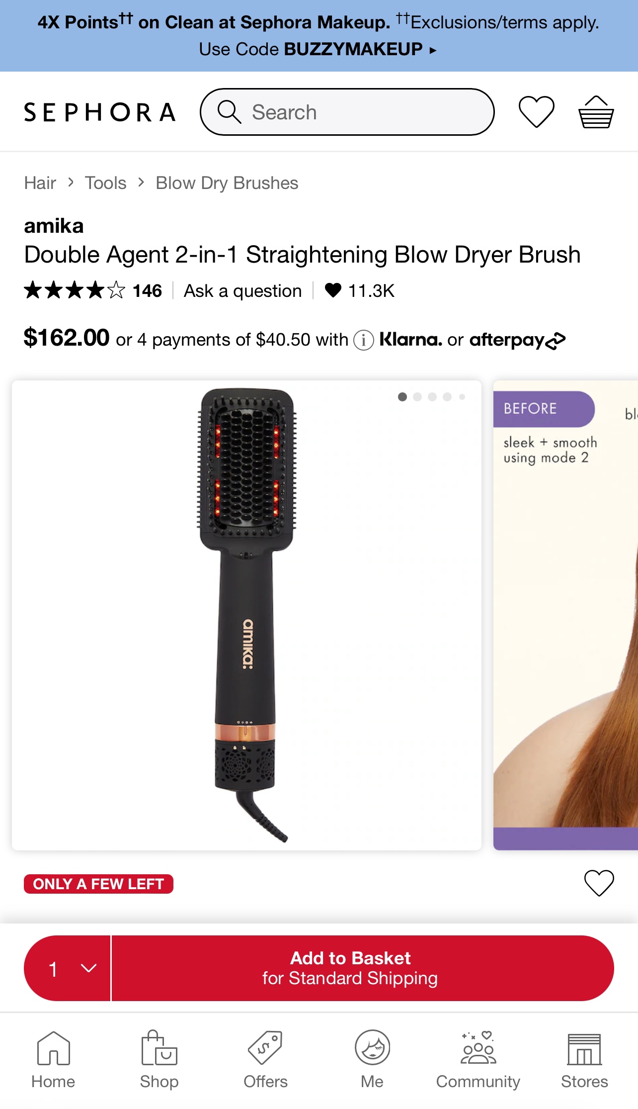 Amika Straightening Blow Dryer Brush - photo 4
