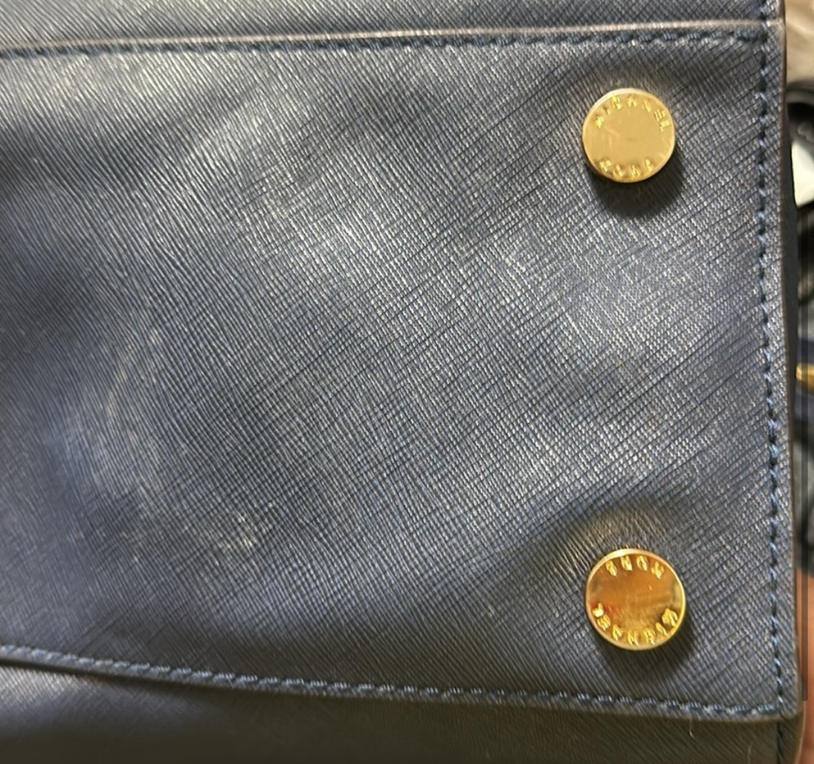 Michael Kors Blue Saffiano Leather Large Selma Satchel - photo 3
