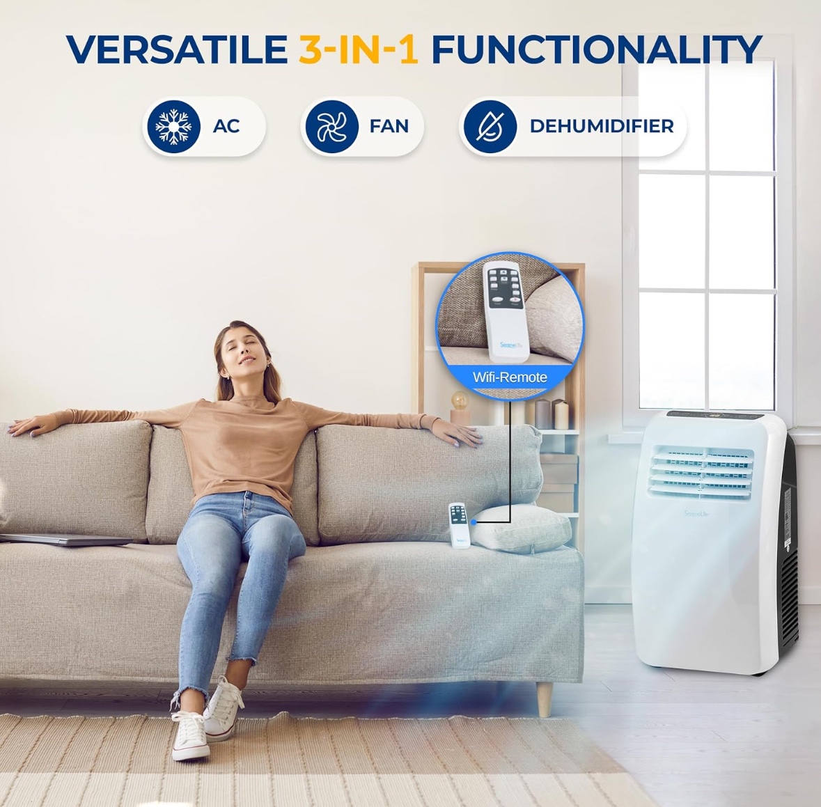SereneLife Portable Electric Air Conditioner Unit-900W 8000 BTU - photo 3