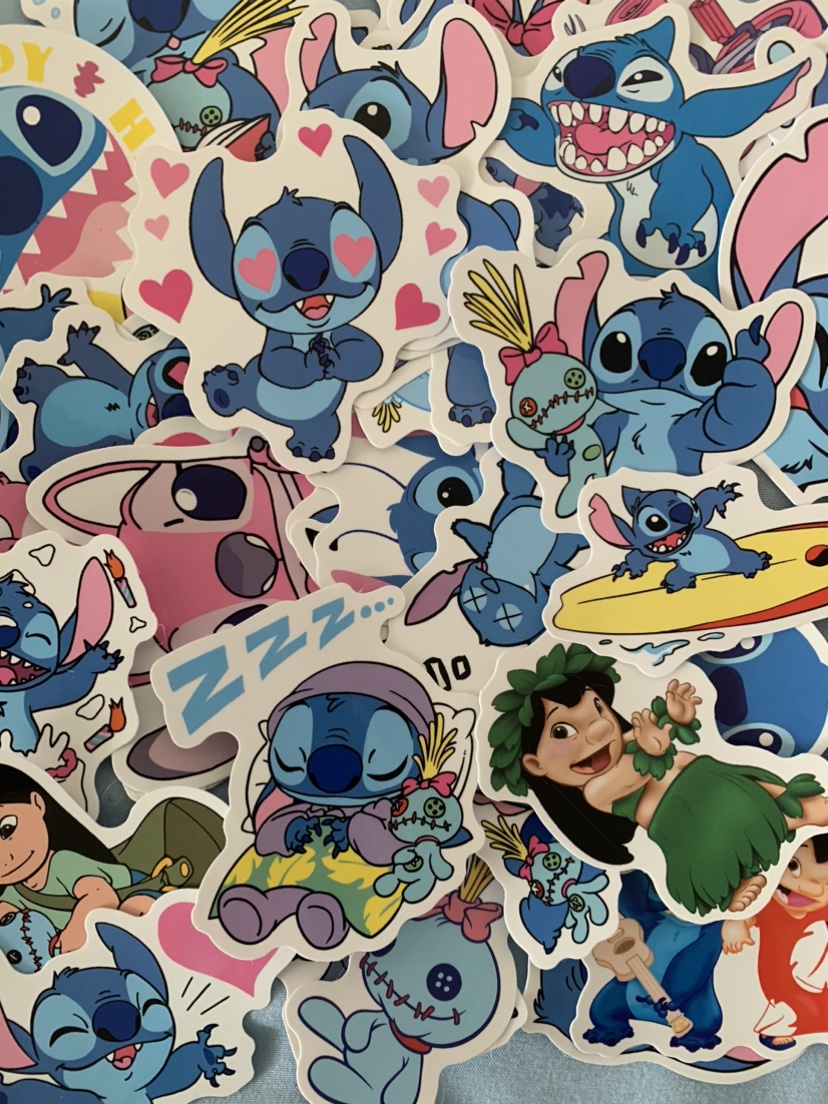 Stitch Inspired Sticker Pack 50 Pcs thumbnail
