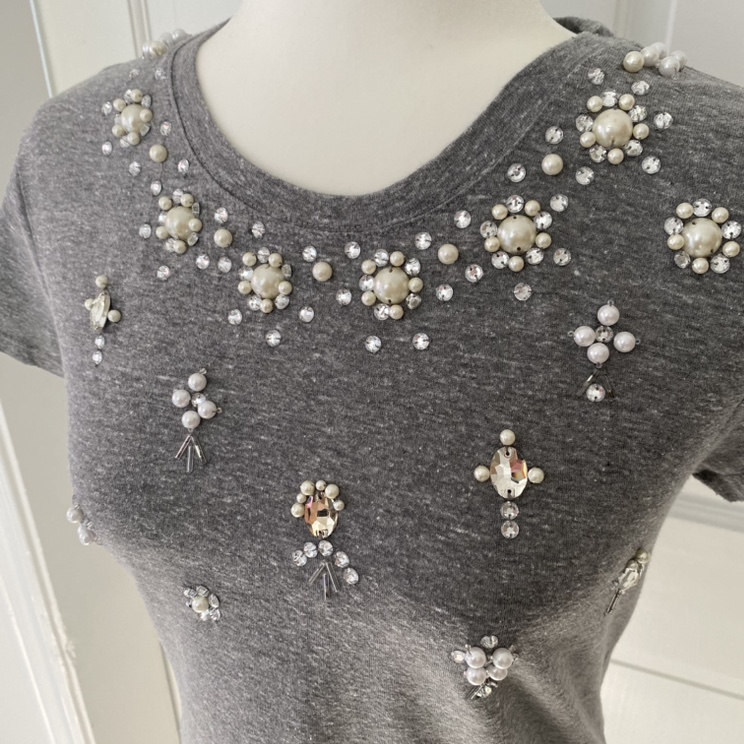 Topshop Bedazzled T Shirt image indicator(3)
