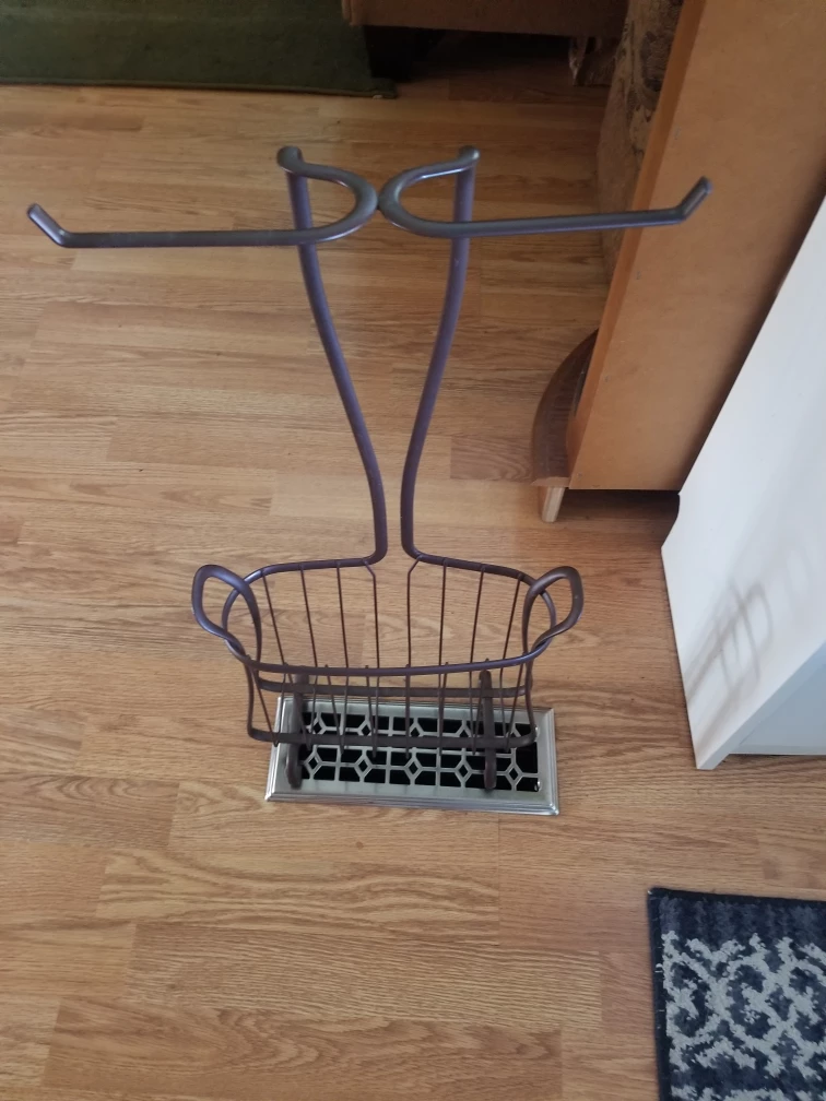double toilet paoer holder m, with book basket or extra rolls. - photo 3