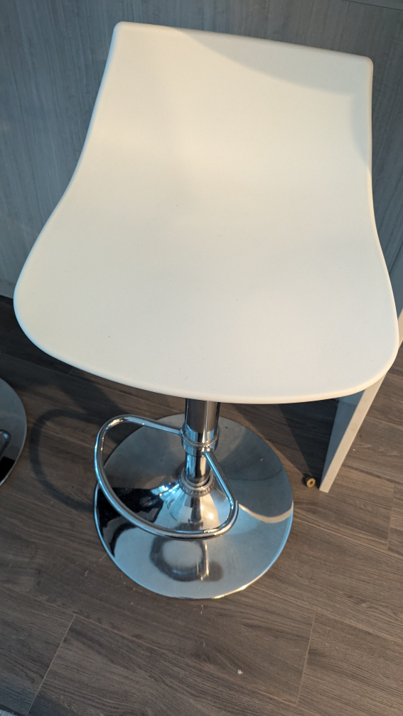 white barstool