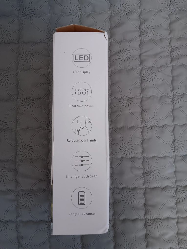 Portable Led Fan 5 speed control image indicator(2)