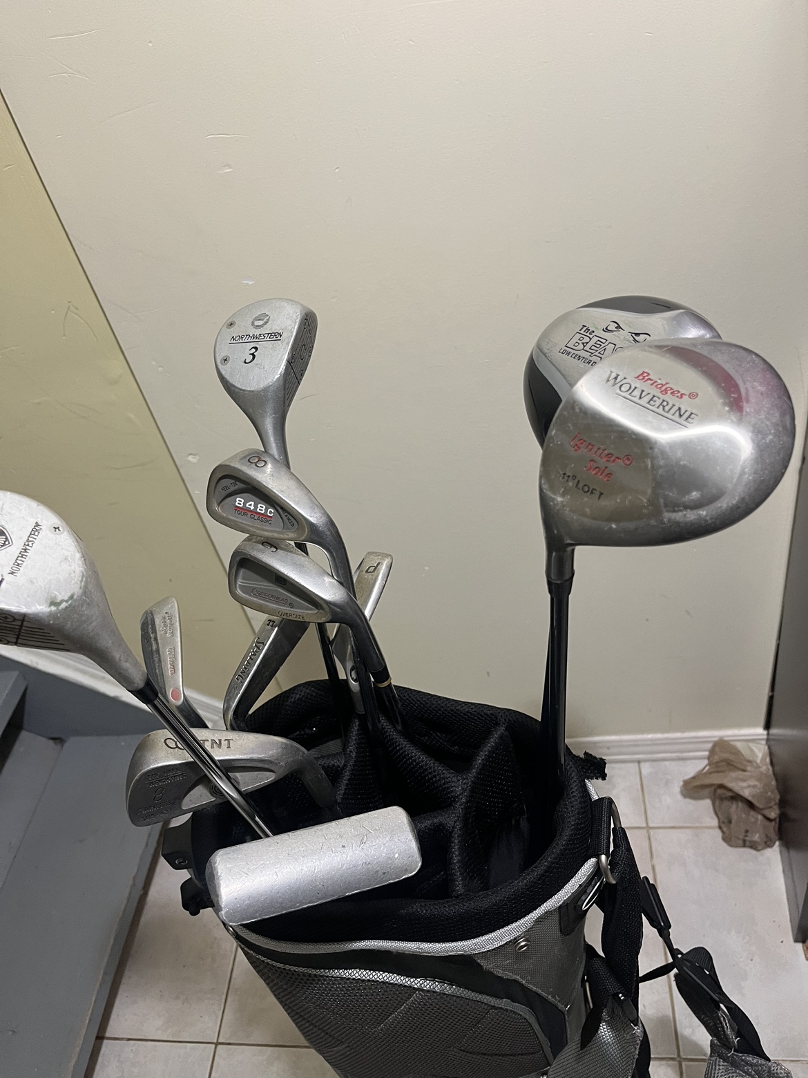 Golf clubs and golf bag image indicator(6)