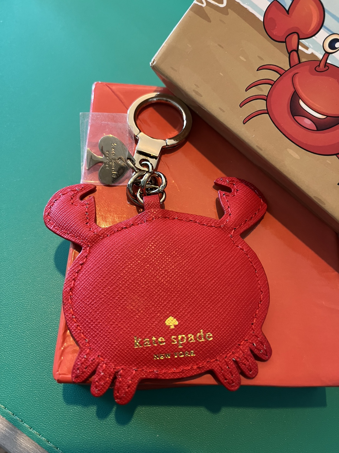 Kate Spade bag charm/keychain with box (NEW) image indicator(2)