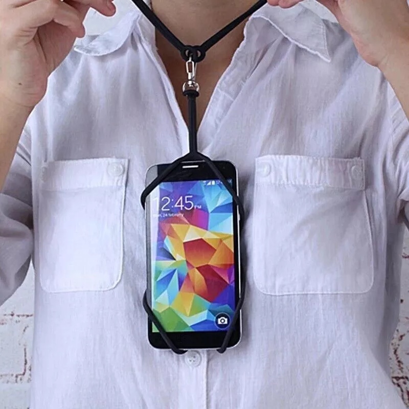 Silicone Cell Phone Strap Neck Lanyard Case image indicator(3)