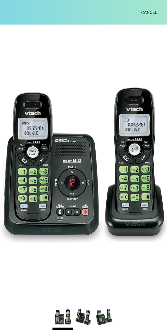 V-Tech 2-Handset Cordless Phones thumbnail