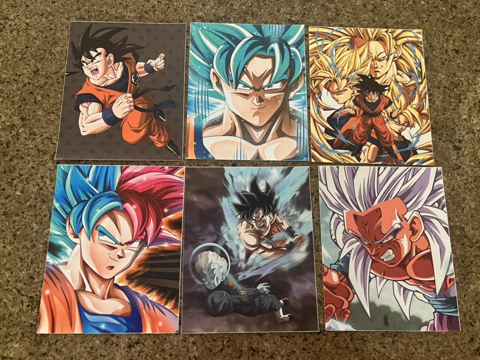 Goku Wall  poster ( 8 x 10 Inches, Set of 6 Pieces ) image indicator(8)