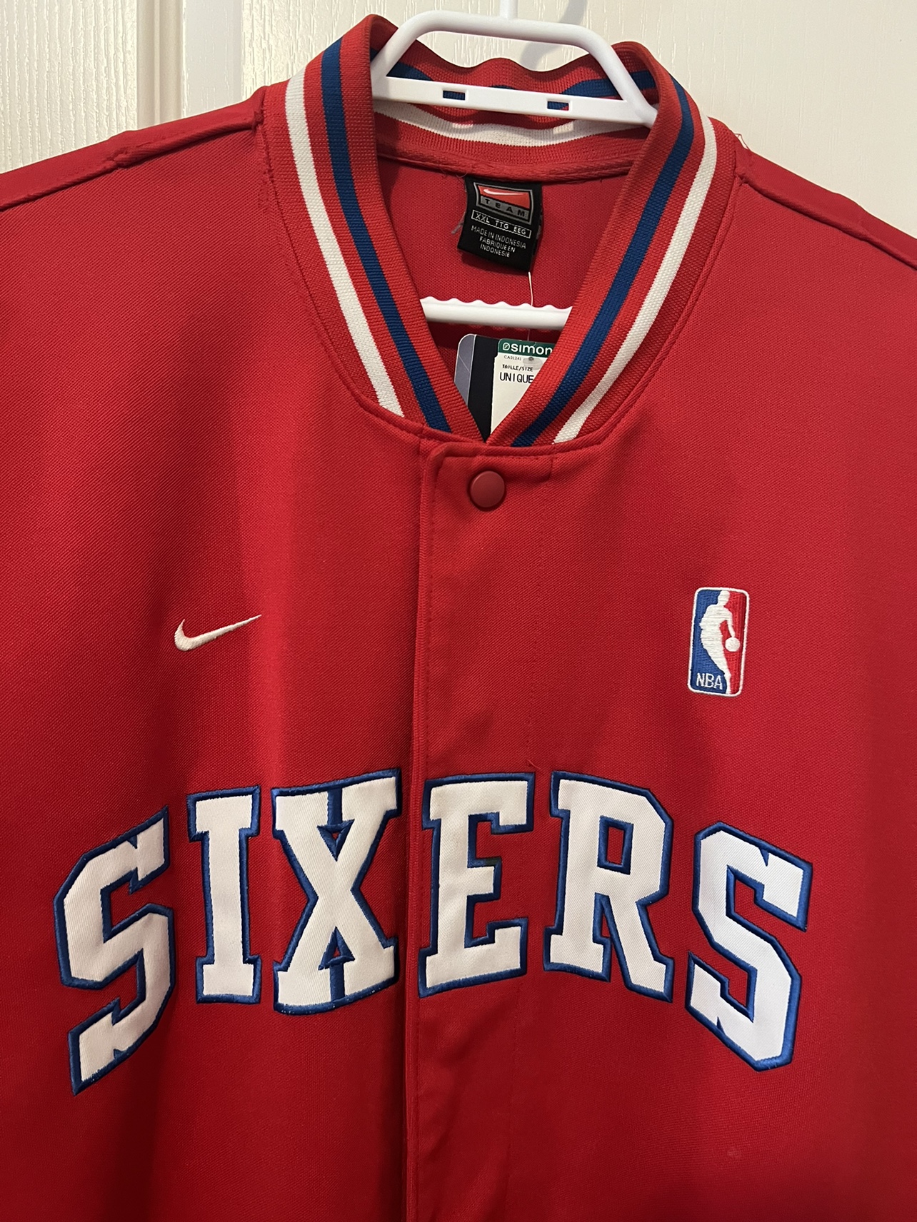 Vintage Nike Philadelphia 76ers Sixers Warmup Jacket