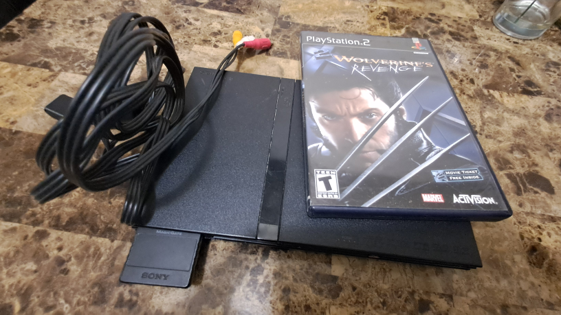 SONY PLAYSTATION 2 with WOLVERINE and GTA VICE CIT FREE
