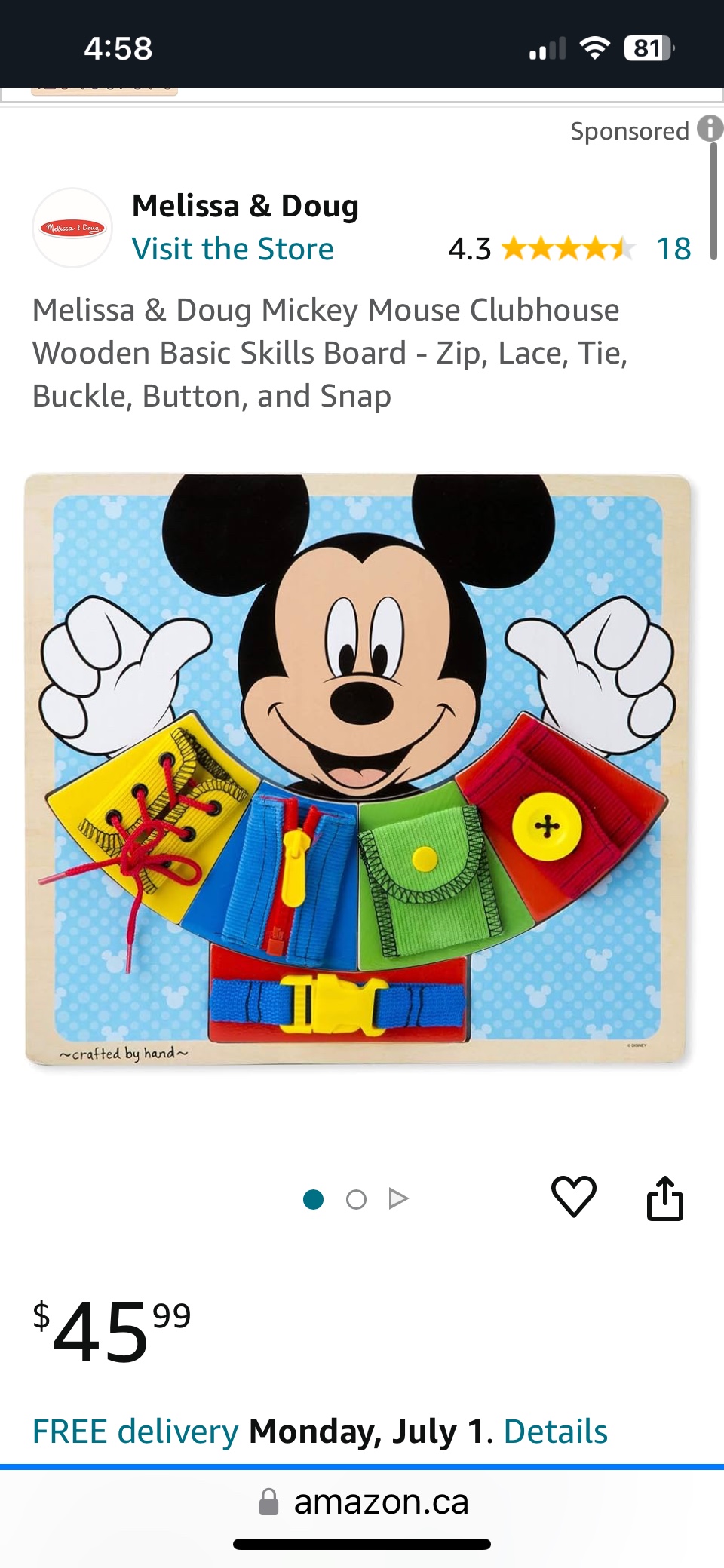 Mickey Mouse Clubhouse basic skills board & my first puzzle book image indicator(4)