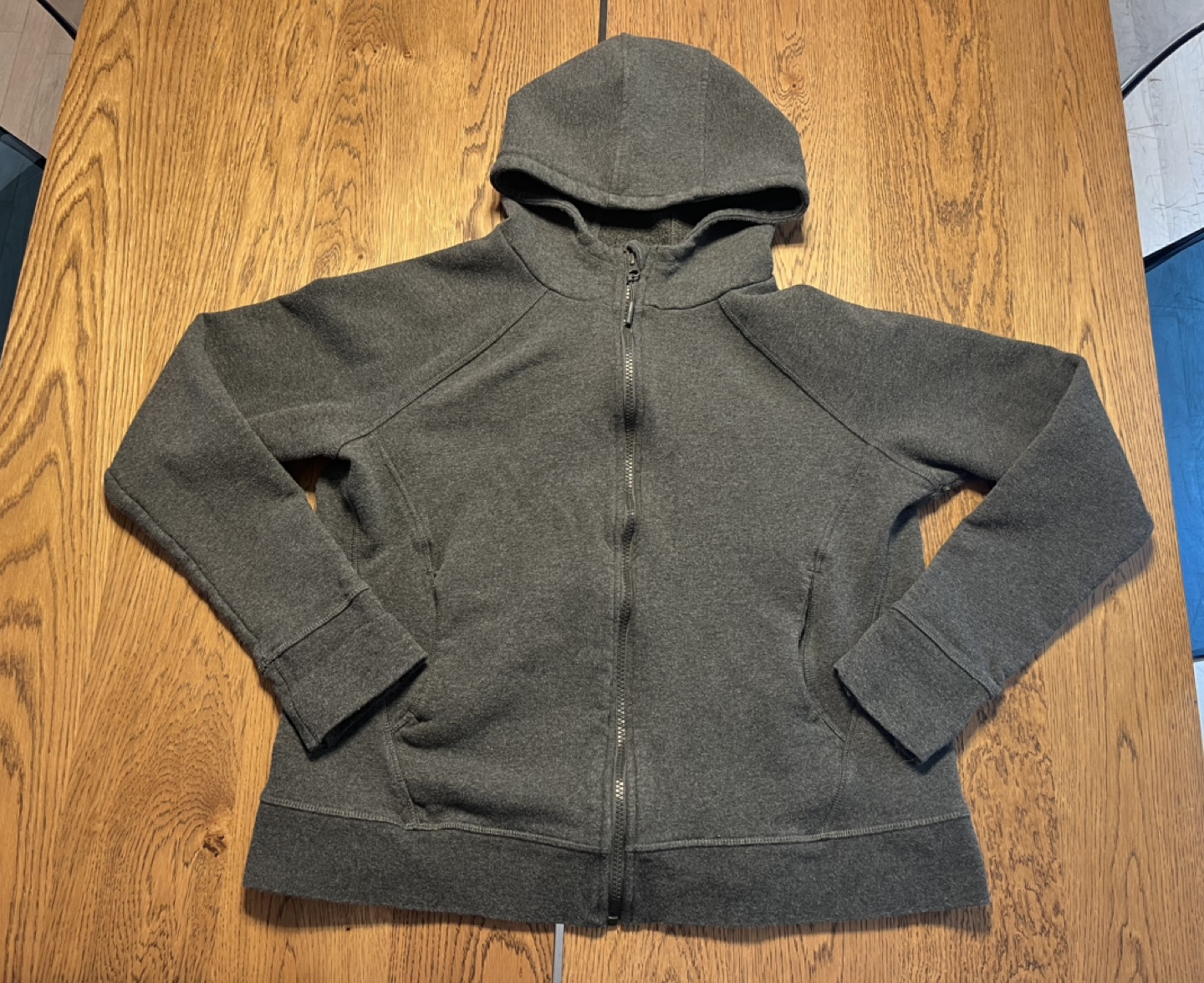 Lole Charcoal Grey Hooded Zipper Sweatshirt - XL thumbnail