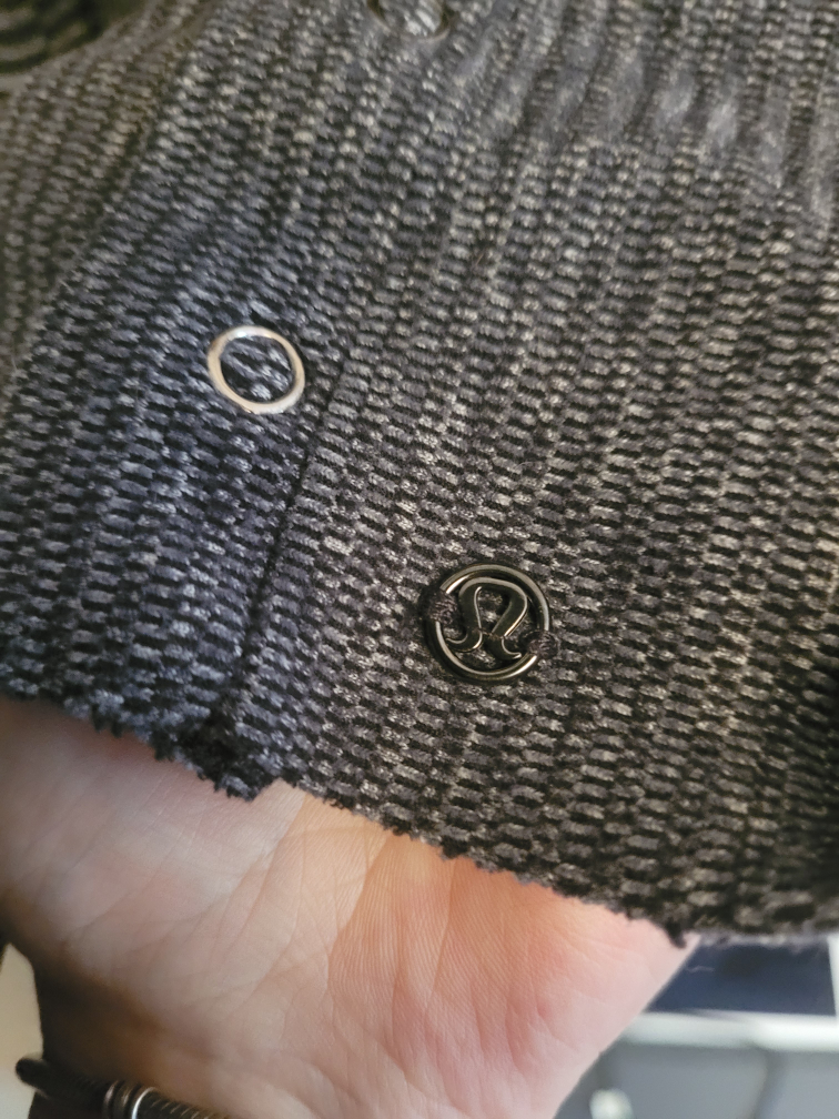 Lululemon Vinyasa Striped Snap Button Scarf image indicator(2)