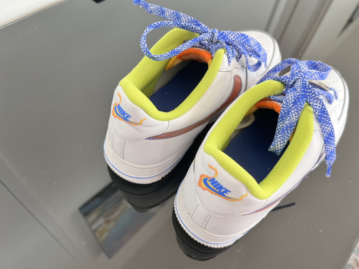 Nike Air Force 1 LV8 White/Multi-Color-Medium Blue image indicator(6)