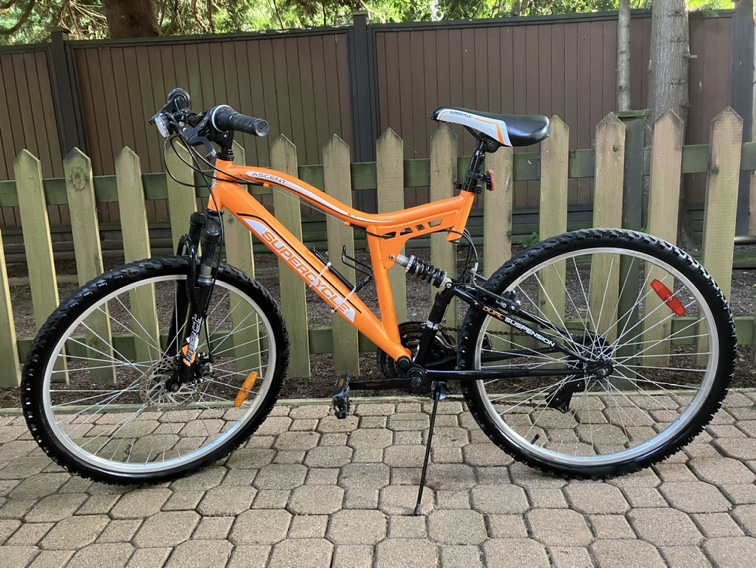 Dual suspension mountain bike, 26-in, Supercycle Ascent