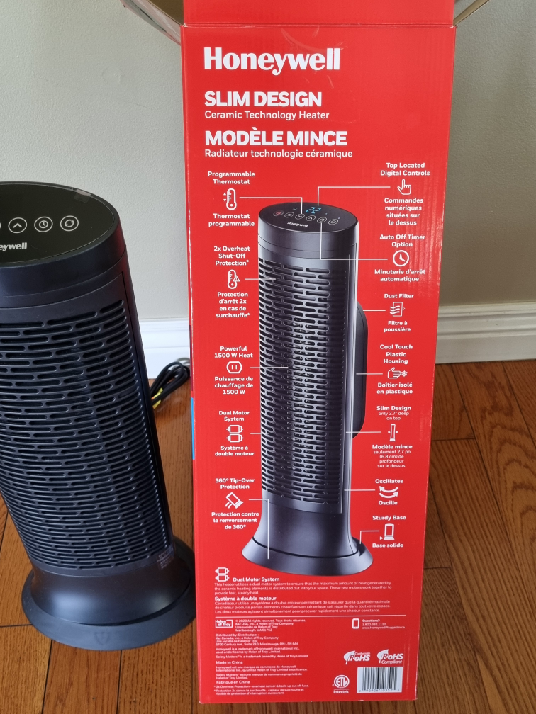 HEATER w/Thermostat- Digital- Honeywell - photo 2