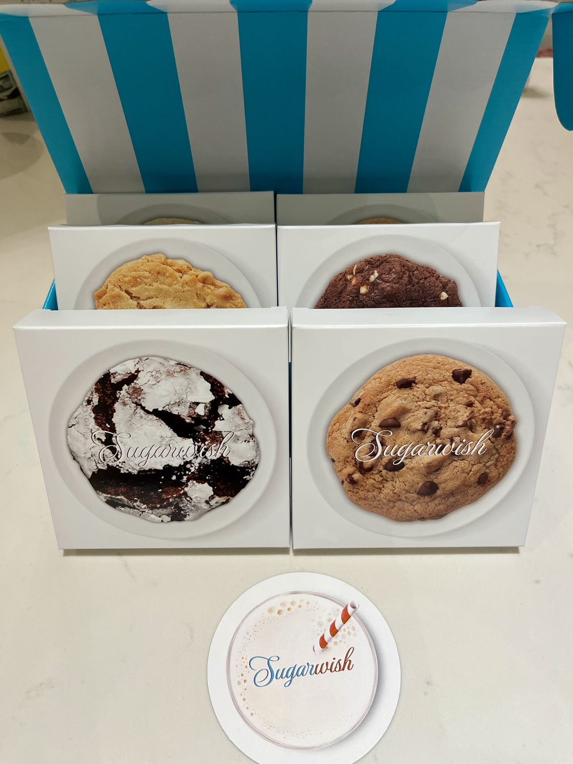 Set of 6 gourmet cookies gift set