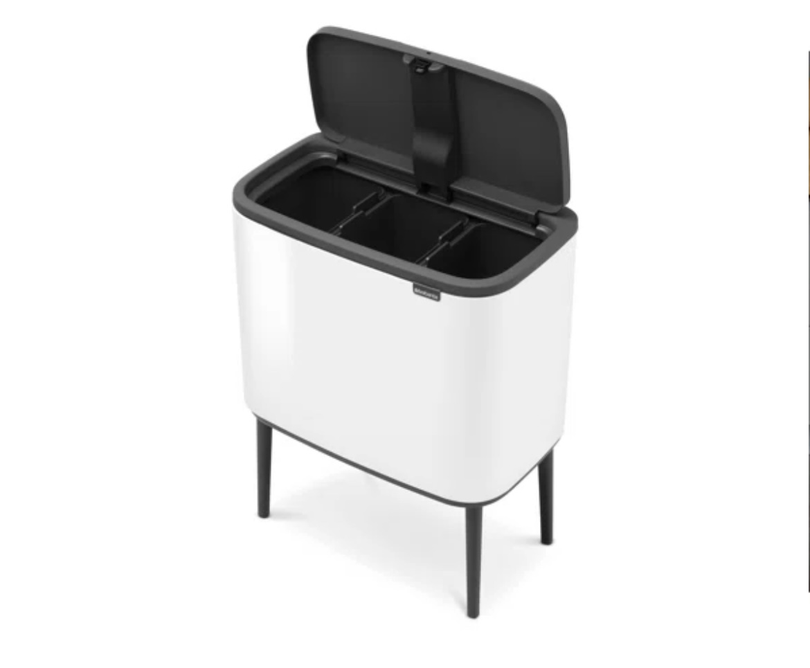 BRABANTIA Bo Touch Top Recycling Trash Can - photo 2
