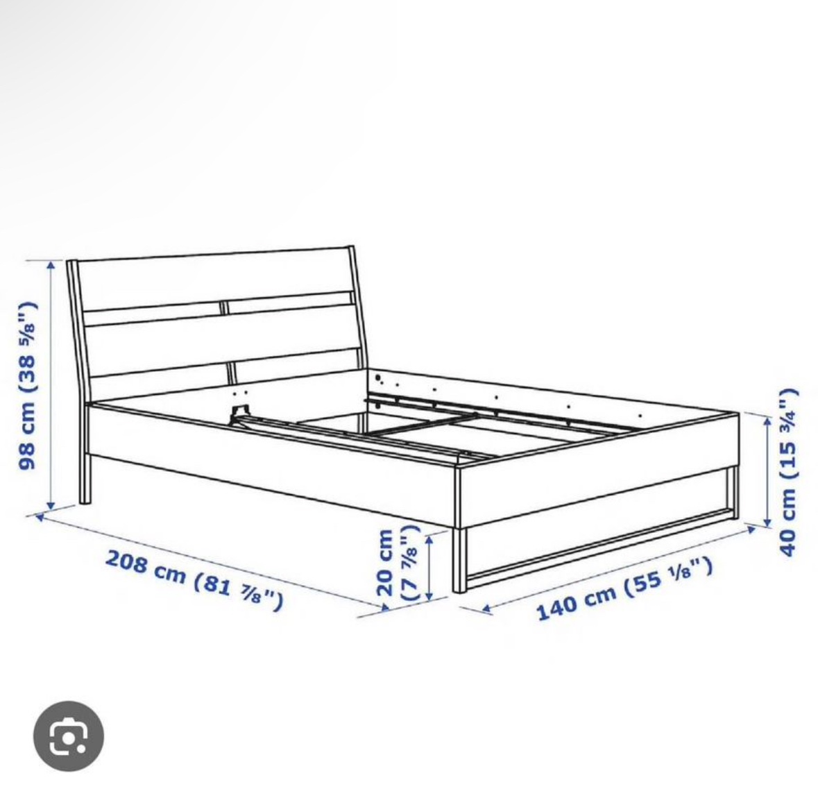 IKEA QUEEN TRYSIL BED FRAME - photo 2
