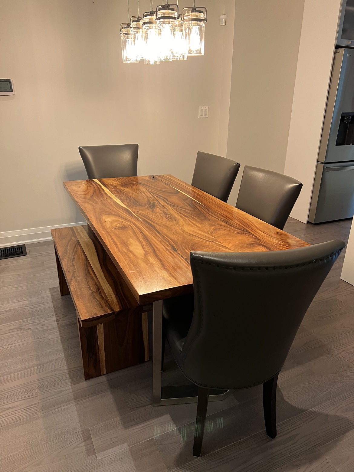Artemano Wood Dining Set (Table, bench & chairs) - photo 2