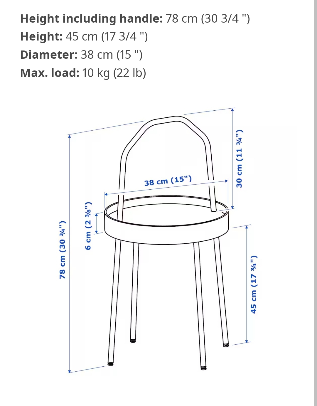 Ikea Burvik Side Table with Handle image indicator(2)