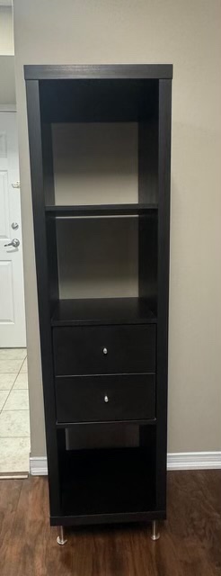 Ikea bookshelves with drawer