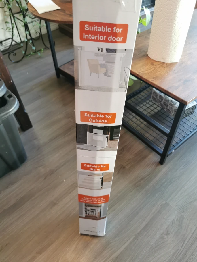 retractable safety child baby gate / dog gate image indicator(2)