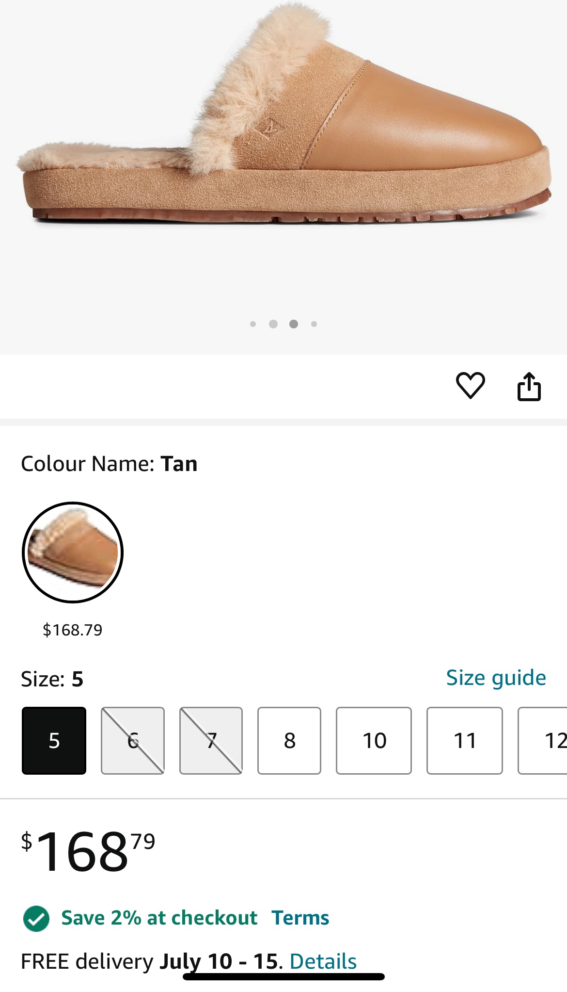 🎉🆕 IN BOX Sperry Women's Leather Suede Cape May Mule Ivory image indicator(4)