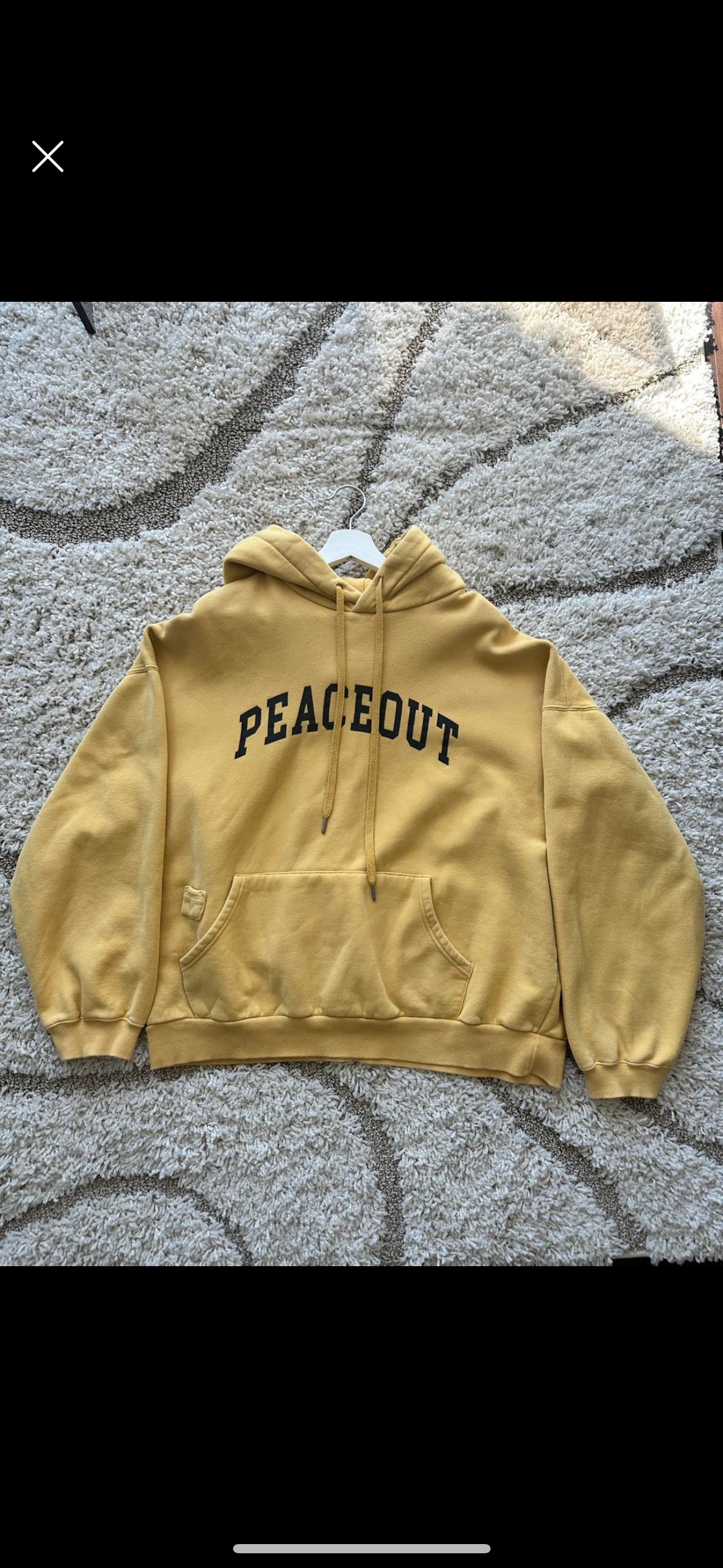 a yellow hoodie L