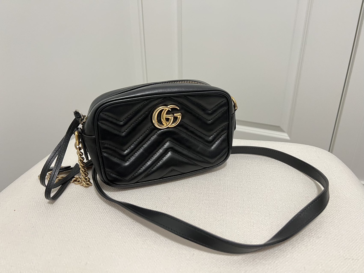 100% Authentic GUCCI GG MARMONT SMALL SHOULDER BAG