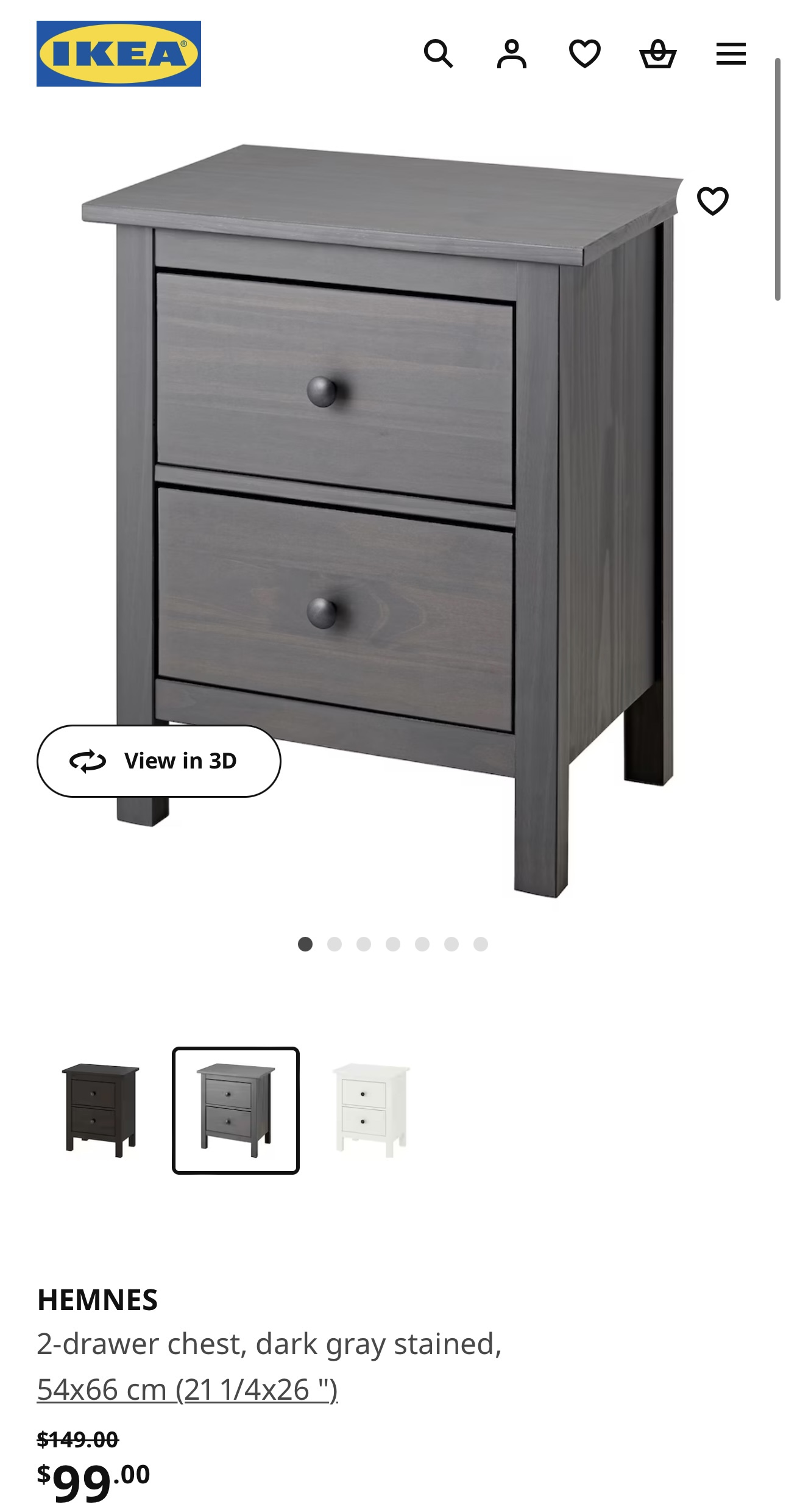 Ikea Hemnes bedside tables (2) - photo 3
