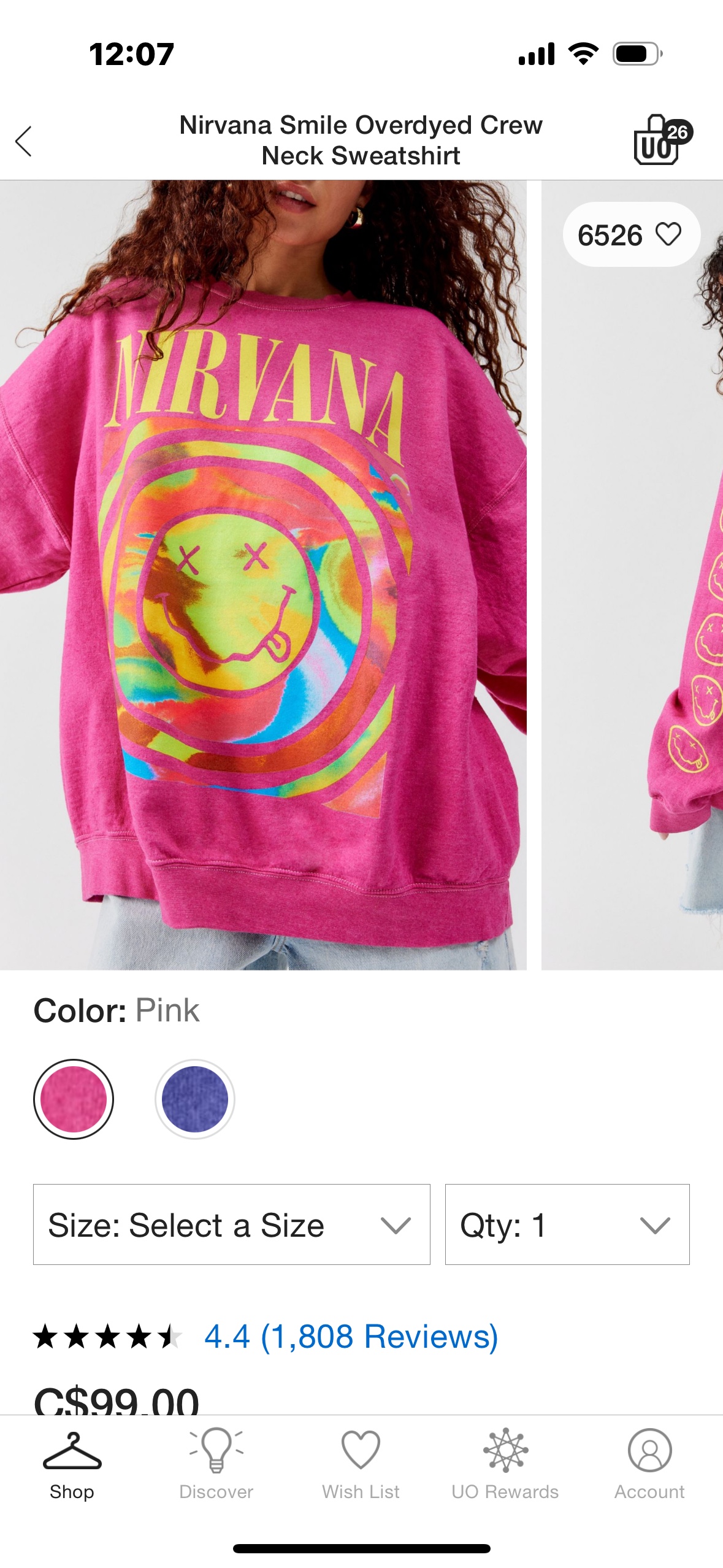 Urban Outfitters Nirvana Oversized Sweatshirt - photo 2