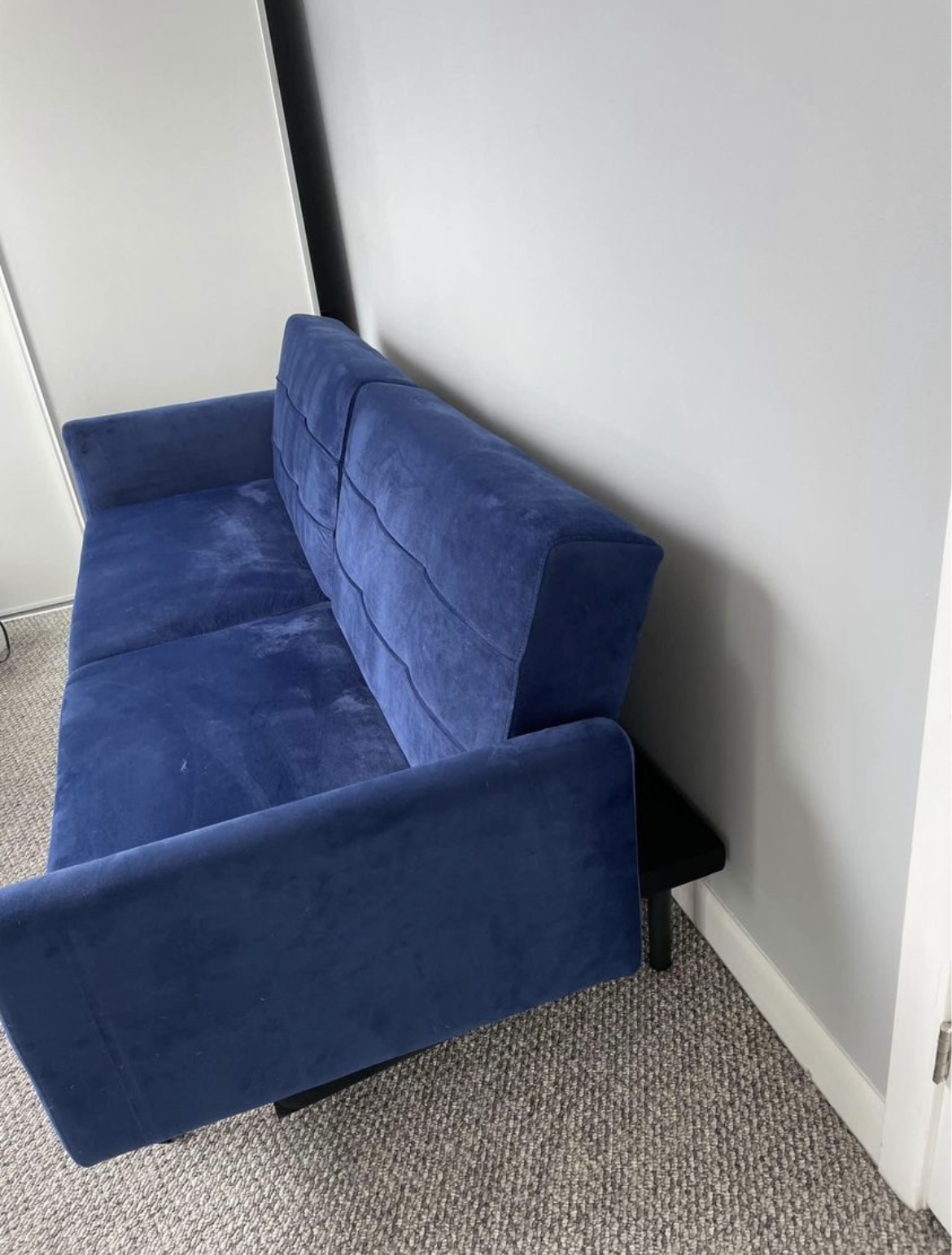 Lucid Comfort 74’ velvet square arm sleeper - photo 2