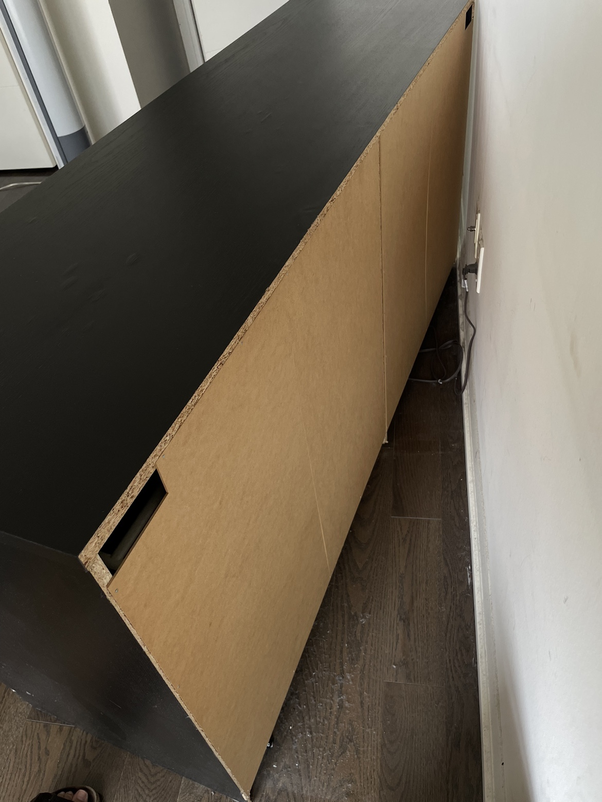 Black Ikea Malm 6 Drawer Dresser $80 - photo 4