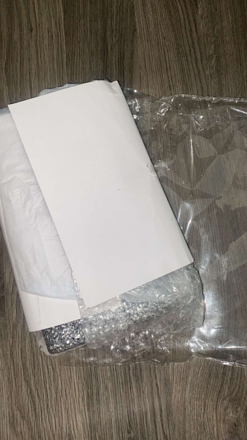 Silver glitter clutch - photo 2