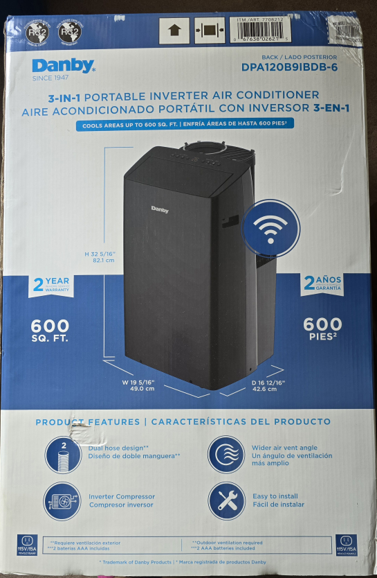 Danby portable Window A/C - photo 2