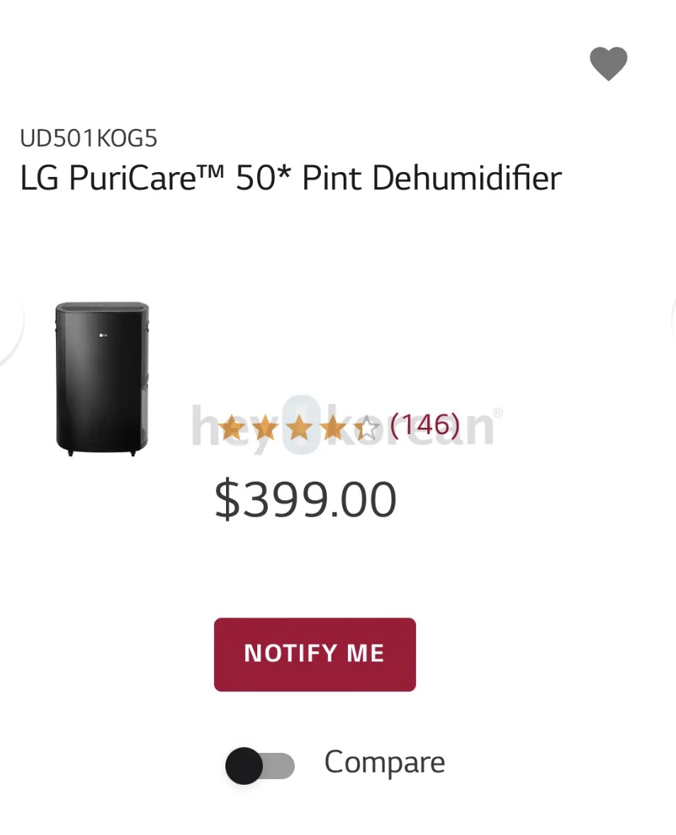 LG dehumidifier - photo 3