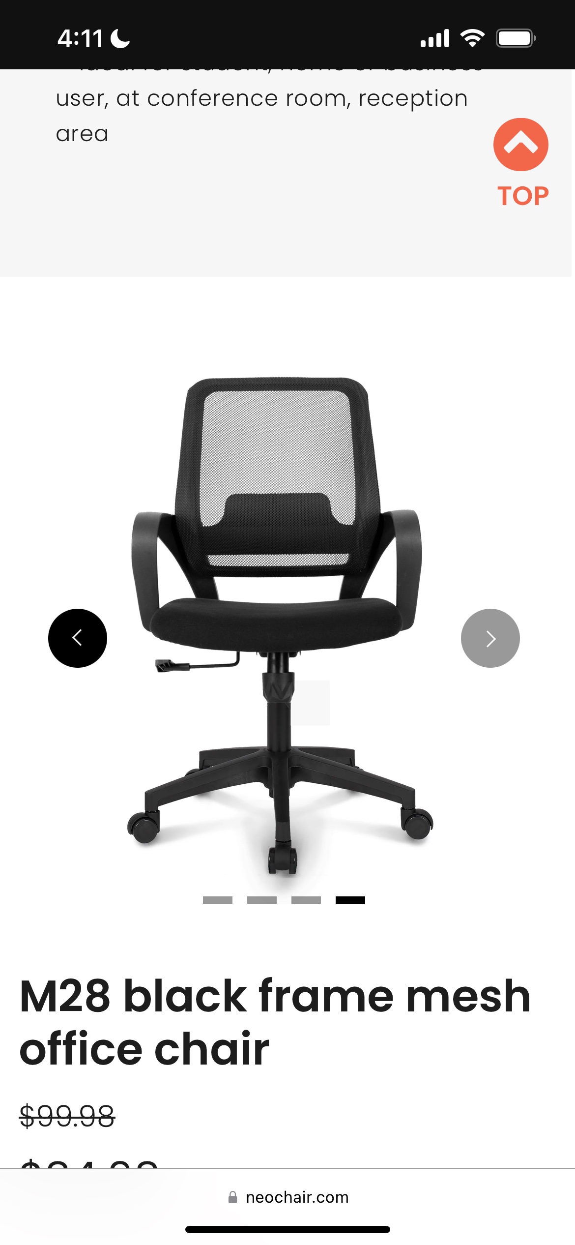 Neochair MB5 Black Office Chair - photo 4
