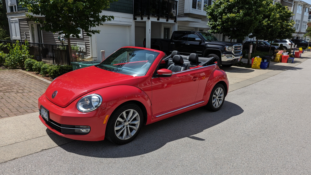2013 VW Beetle red convertible