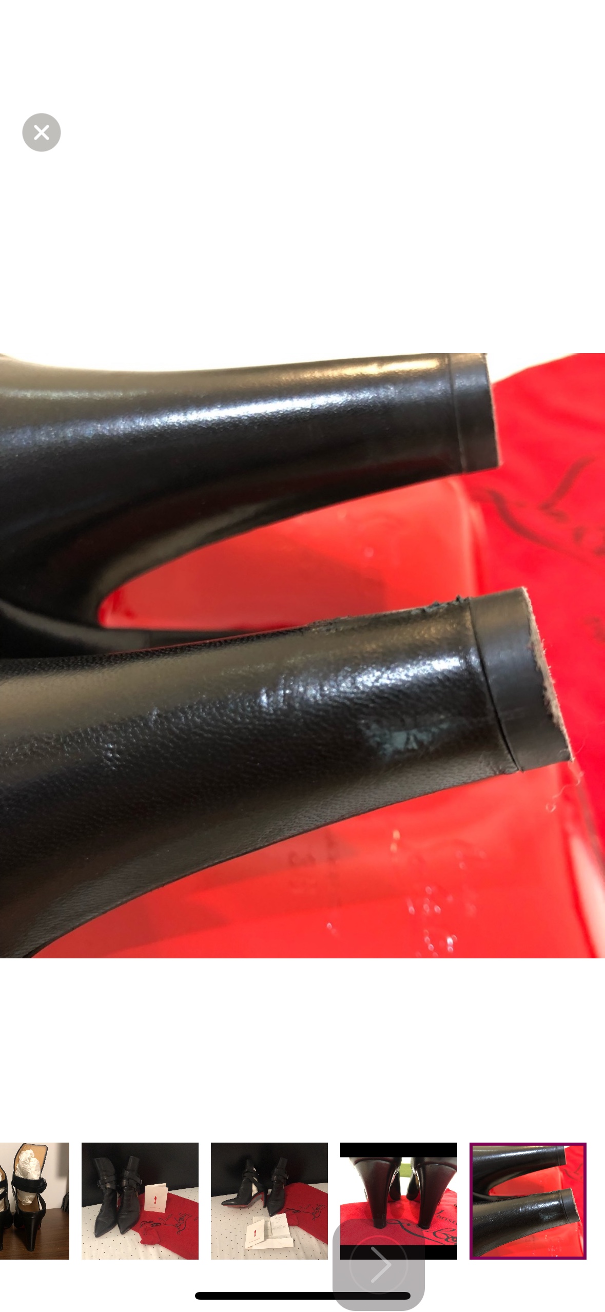 Christian Louboutin Pointipik leather half booties image indicator(6)